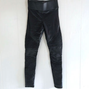 Carbon38 Melrose Moto Liquid Leggings